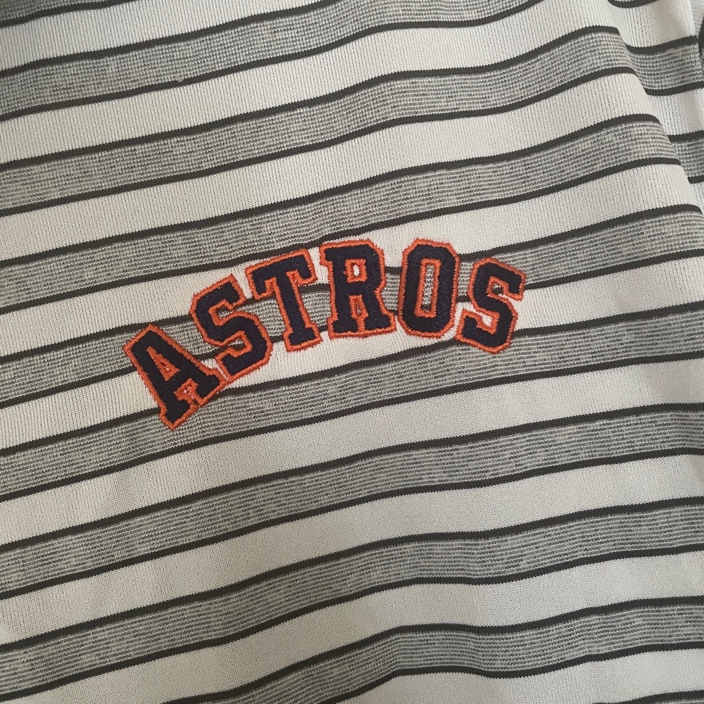 ⚾️ Columbia Striped Astros Polo ⚾️ - Picture 3 of 6